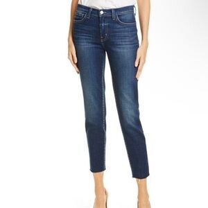 L’AGENCE El Matador Slim Jeans Frayed Hem Mid Rise Cropped Size 25 NWT